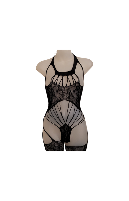 Deep Love Black Body Stocking Bodysuit