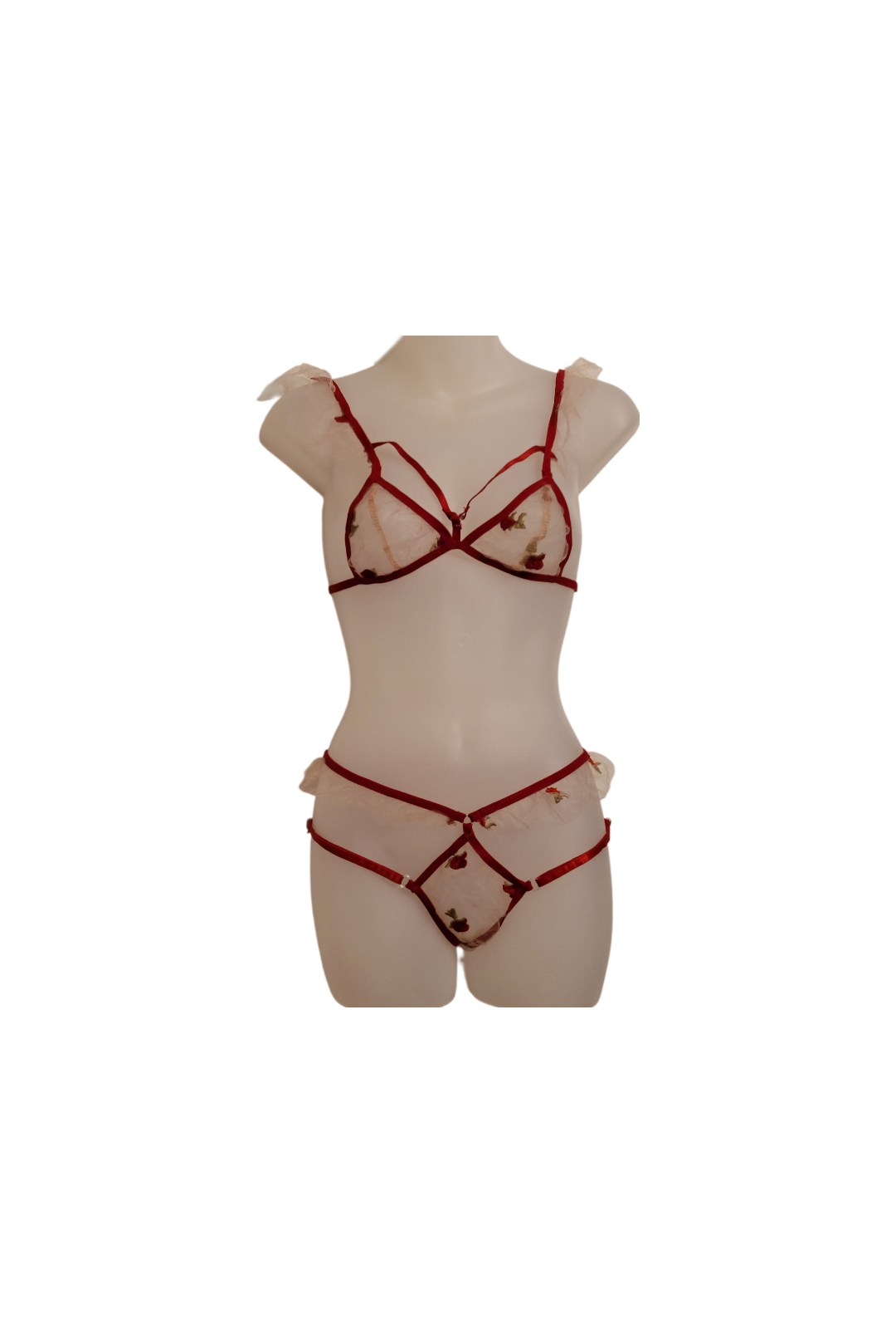 Sweet Cinnamon Floral Bra Panty Set