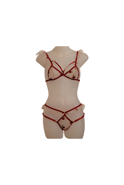 Sweet Cinnamon Floral Bra Panty Set