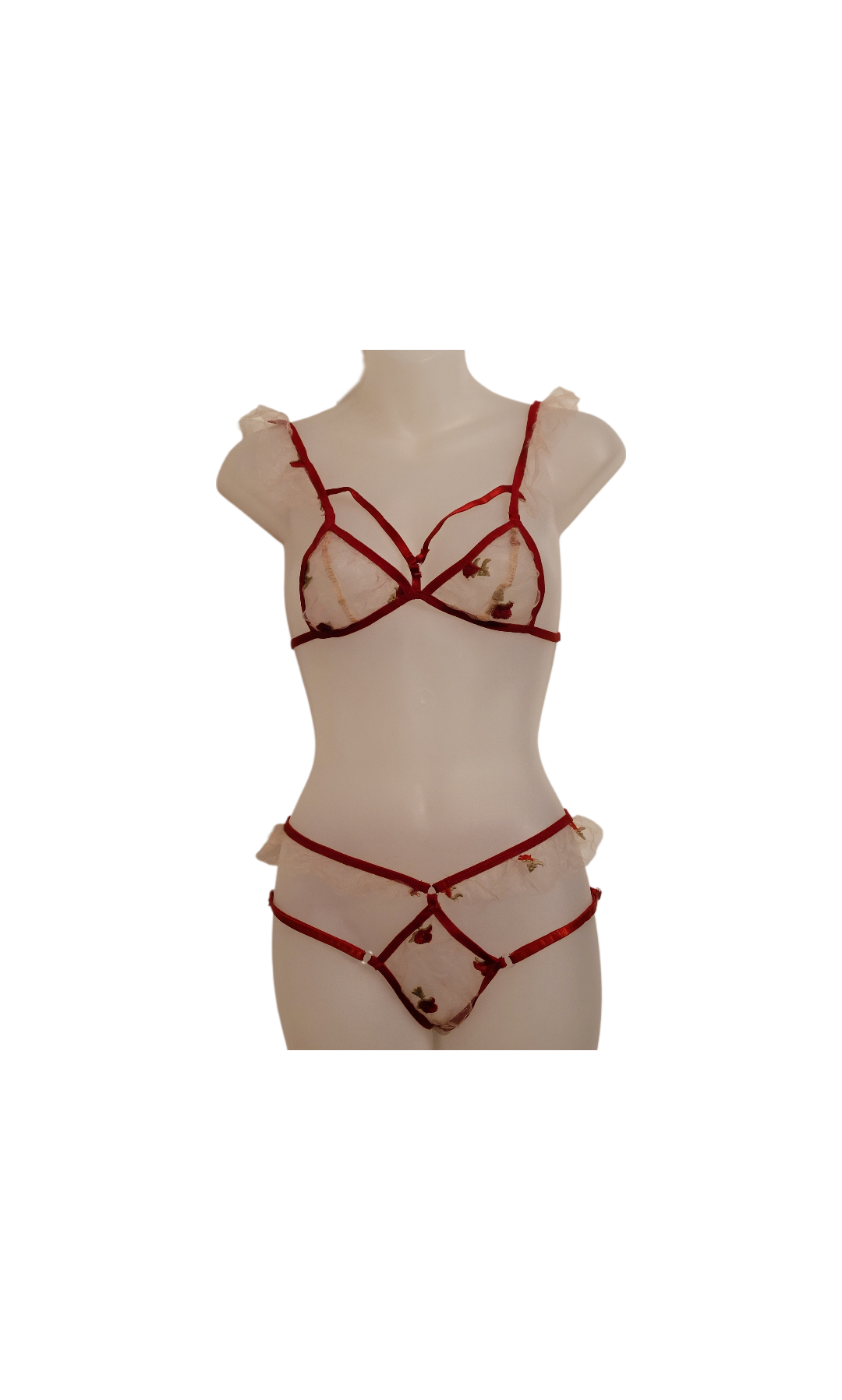 Sweet Cinnamon Floral Bra Panty Set