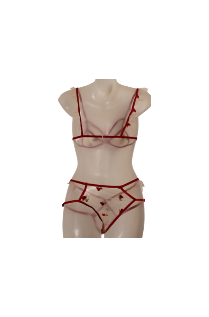 Sweet Cinnamon Floral Bra Panty Set