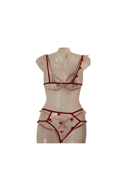Sweet Cinnamon Floral Bra Panty Set