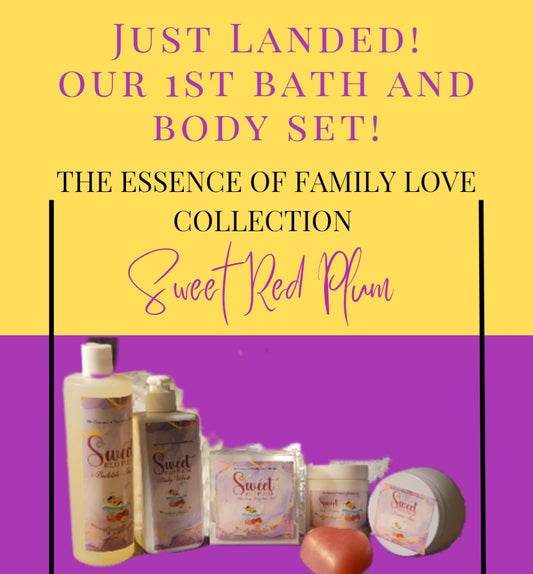 SWEET RED PLUM BATH AND BODY SET